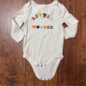 Little Wonder long sleeve onesie 6-9 months